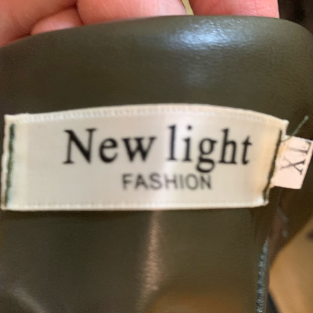 New Light Fashion Motorcycle jacket in green  NWOT - Picture 13 of 17